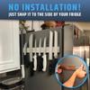 17" Premium Magnetic Knife Holder for Refrigerator (Double-Sided Heavy-Duty Magnets) - Upgraded Strip for Strong Fridge Mount - Clear Up Counter Space - 304 Anti-Rust Stainless Steel (Upgraded Design) view 4