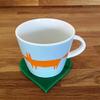 Heart Shaped Coaster Set by Super Cool Creations, Green - Set of 8 view 2