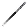 Foil-ichi A141-09014 Chopsticks, Penetrating Silver, L, Silver, 9.1 x 0.2 inches (23 x 0.7 cm), Uses Kanazawa Foil view 1