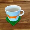 Heart Shaped Coaster Set by Super Cool Creations, Bright Green - Set of 8 view 2