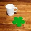 Daisy Shaped Coaster Set by Super Cool Creations, Bright Green - Set of 8 view 1