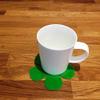 Daisy Shaped Coaster Set by Super Cool Creations, Bright Green - Set of 8 view 2