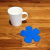 Daisy Shaped Coaster Set by Super Cool Creations, Bright Blue - Set of 8 view 1
