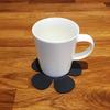 Daisy Shaped Coaster Set by Super Cool Creations, Graphite Grey - Set of 8 view 2
