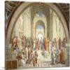 ARTCANVAS School of Athens 1510 Canvas Art Print Stretched Framed Painting Picture Poster Giclee Wall Decor by Raphael - 40" x 26" (0.75" Deep) view 1