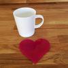 Heart Shaped Coaster Set by Super Cool Creations, Pink - Set of 8 view 1