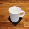 Heart Shaped Coaster Set by Super Cool Creations, Mocha Brown - Set of 8 view 2