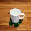Daisy Shaped Coaster Set by Super Cool Creations, Green - Set of 8 view 2