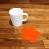 Daisy Shaped Coaster Set by Super Cool Creations, Orange - Set of 8 view 2