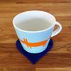 Heart Shaped Coaster Set by Super Cool Creations, Blue - Set of 8 view 2