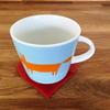 Heart Shaped Coaster Set by Super Cool Creations, Red - Set of 8 view 2