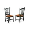 East West Furniture NIDO7-BCH-W 7 Piece Dining Room Furniture Set Consist of a Rectangle Kitchen Table with Butterfly Leaf and 6 Dining Chairs, 36x66 Inch, Black & Cherry view 3