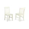 East West Furniture ANNO5-LWH-W 5 Piece Dinette Set for 4 Includes a Round Kitchen Table with Pedestal and 4 Dining Room Chairs, 36x36 Inch, Linen White view 4