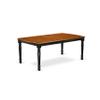 East West Furniture DOAV9-BCH-W 9 Piece Dining Table Set Includes a Rectangle Dining Room Table with Butterfly Leaf and 8 Wooden Seat Chairs, 42x78 Inch, Black & Cherry view 3