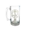 Clan MacLellan Scottish Crest 27oz Glass Stein  Personalized Heraldic Engraving view 1