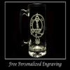 Clan MacLellan Scottish Crest 27oz Glass Stein  Personalized Heraldic Engraving view 3