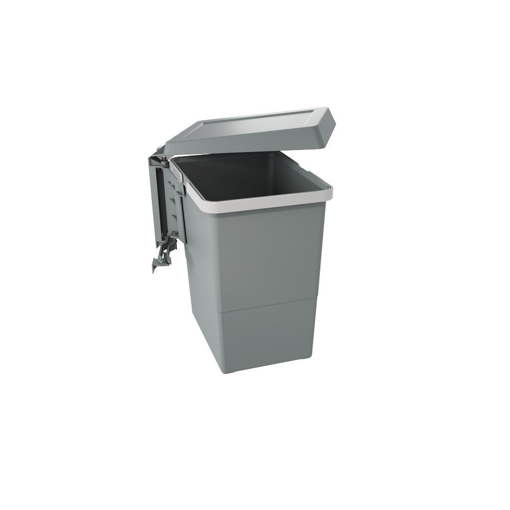 ELLETIPI PBN asg34 Line Swing 2.0 Automatic Large Capacity Plastic Door Bin 18 liters, Nylon, Dark Gray