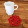 Snowflake Shaped Coaster Set by Super Cool Creations, Red - Set of 6 view 1
