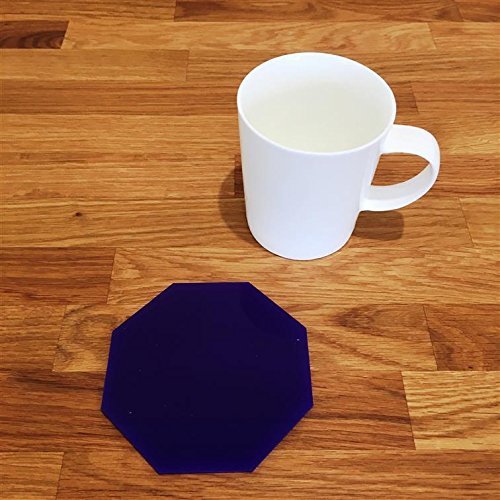 Octagonal Shaped Coaster Set by Super Cool Creations, Purple - Set of 4