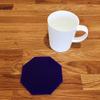 Octagonal Shaped Coaster Set by Super Cool Creations, Purple - Set of 4 view 1