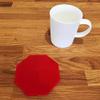 Octagonal Shaped Coaster Set by Super Cool Creations, Red - Set of 8 view 1