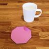 Octagonal Shaped Coaster Set by Super Cool Creations, Pink Mirror - Set of 6 view 1
