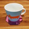 Octagonal Shaped Coaster Set by Super Cool Creations, Pink Mirror - Set of 6 view 2