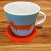 Octagonal Shaped Coaster Set by Super Cool Creations, Orange - Set of 8 view 2