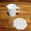 Octagonal Shaped Coaster Set by Super Cool Creations, Latte - Set of 6 view 1