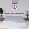 Greaton Assembled Split Low Profile Metal Traditional Box Spring/Foundation for Mattress, Full, Beige view 3