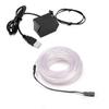 10m/32.8ft Large 2.3 mm Thick - White Neon LED Light Glow EL Wire - Powered by USB Port - Craft Neon Wire String Light for DIY Project Costume Accessories Cosplay view 1