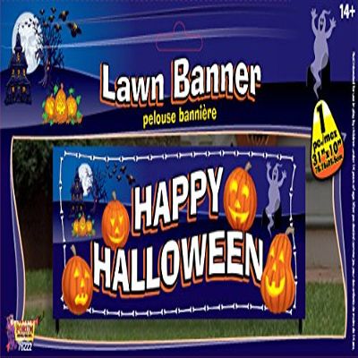 Forum Novelties 76222 Halloween Lawn Banner, Multicolor