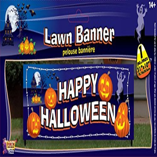 Forum Novelties 76222 Halloween Lawn Banner, Multicolor