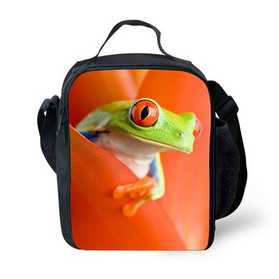 ANYFOCUS 3D Puply Printed Durable Insulated Kids Lunch Bag for Boys Girls Custom with Adjustable Shoulder Strap