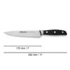 Arcos Forged Sole Fish Knife Forged Stainless Steel 7 Inch. Micarta Handle & Special Silk Edge and Silver Blade 190 mm. Series Manhattan. Black Color Impress and Amaze with Every Cut view 2