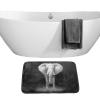 Amagical Elephant Art Black and White Photography 2 Piece Bath Mat Set Non Slip Bathroom Mat Contour Rug Mat view 3