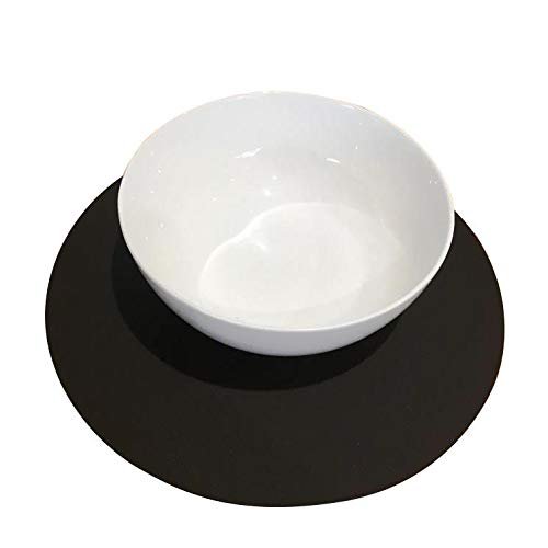 Super Cool Creations Round Placemat Set, Mocha Brown - Large - 4 Placemats