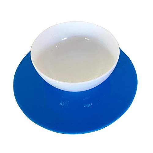 Super Cool Creations Round Placemat Set, Bright Blue - Large - 6 Placemats