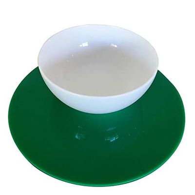 Super Cool Creations Round Placemat Set, Green - Large - 6 Placemats