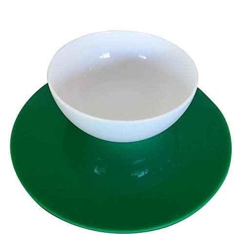 Super Cool Creations Round Placemat Set, Green - Large - 6 Placemats