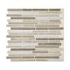 Tack Tile Peel & Stick Vinyl Backsplash (Thin Mosaic Brown) view 1