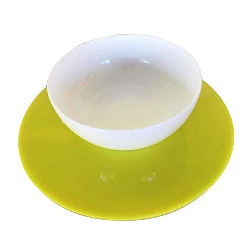 Super Cool Creations Round Placemat Set, Yellow - Large - 6 Placemats