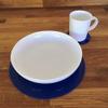 Super Cool Creations Round Placemat and Coaster Set, Blue - 4 Placemats and 4 Coaster - Large view 3