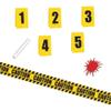 Crime Scene Decorating Kit - 13"x7" ( Pack of 10) - Unleash Your Inner Detective with this Party Decor Set - Perfect for Murder Mystery Soirees & Thrilling Celebrations view 1