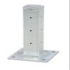 Vestil GR-F3R-BO-TP18-HDG Galvanized Steel Rigid Tube Post Bolt On Style 18 in. for 3 Ribbed Bolt On Style Guard Rails Gray view 1