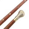 Walking Cane Stick Vintage Style Solid Brass Designer Handle Victorian Cane Gift view 1