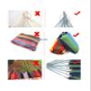 Jueshanzj Outdoor Canvas Hammock OneSize Red+Yellow view 4