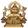 Exotic India Ashirwad Ganesha Statues, Natural Brass view 3