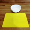 Super Cool Creations Rectangular Placemat Set, Yellow - Large - 8 Placemats view 3