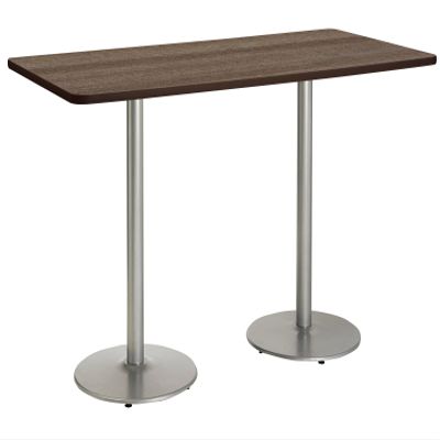KFI Seating Mode Multipurpose Table, 36" x 72" Top, Studio Teak